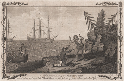 The Desire, on of Cavendish's Fleet, in a Dangerous Storm near the Streights of Maghellan